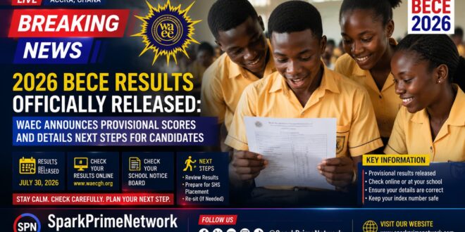 2026 BECE provisional results WAEC